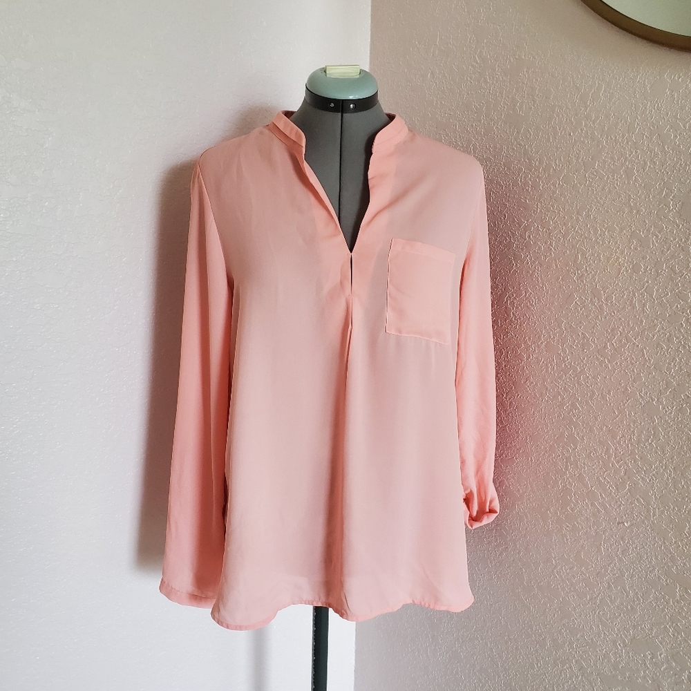 Bright pink blouse